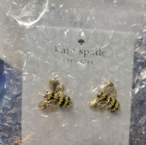 Nwt Kate Spade pinic perfect pave bee earring